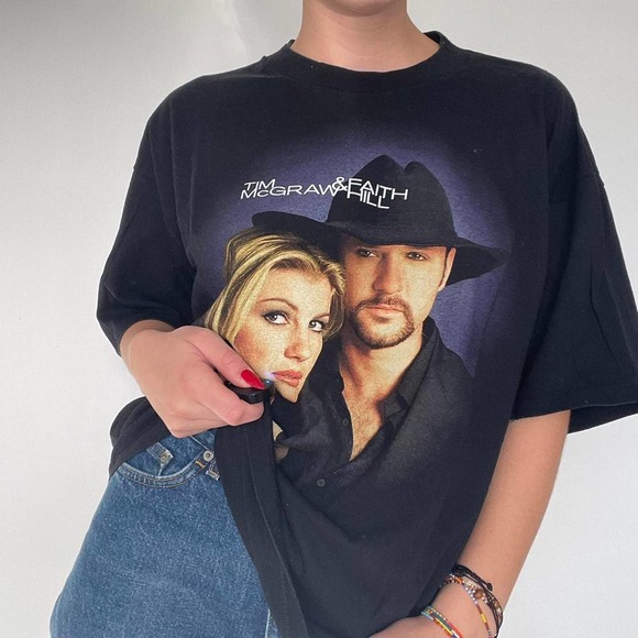 Y2k Tim McGraw / Faith Hill Soul 2 Soul Concert Tee - Picture 3 of 5